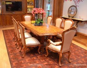 Столовая Белмонт с раздвижным столом (массив дерева) купить в Москве